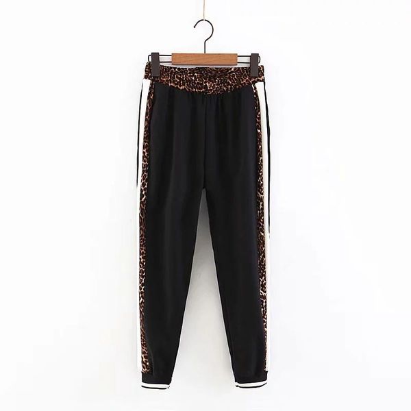 women's pants & capris leopard women sweatpants patchwork pockets elastic high waist casual trousers joggers black punk sweat harem, Black;white
women's pants & capris leopard women sweatpants patchwork pockets elastic high waist casual trousers joggers black punk sweat harem, Black;white