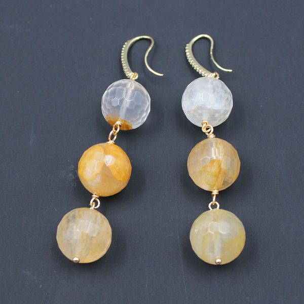 guaiguai jewelry natural yellow brazilian golden quartz lepidocrocite dangle earrings cz pave hook earrings handmade for women, Silver
guaiguai jewelry natural yellow brazilian golden quartz lepidocrocite dangle earrings cz pave hook earrings handmade for women, Silver
