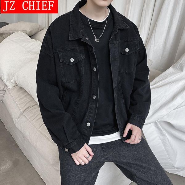 men's jackets spring and autumn ins denim jacket for men korean edition loose student fashion brand chic retro harajuku casual streetwe, Black;brown
men's jackets spring and autumn ins denim jacket for men korean edition loose student fashion brand chic retro harajuku casual streetwe, Black;brown