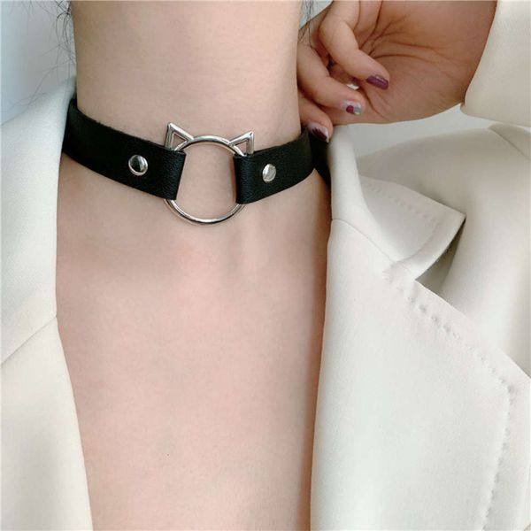 hbp fashion japanese and korean personality gothic jesus cross pendant silver necklace wide leather cat ear short clavicle chain female
hbp fashion japanese and korean personality gothic jesus cross pendant silver necklace wide leather cat ear short clavicle chain female