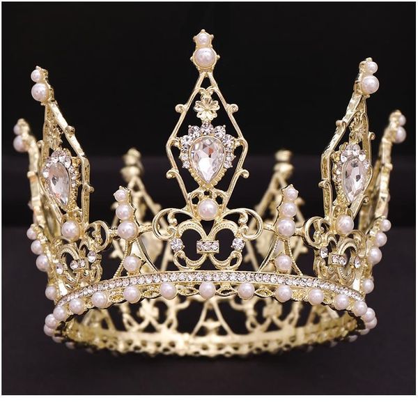 trendy golden round baroque rhinestone crystal headdress wedding hair accessories queen crown bridal tiara jewelry acc qylkbd, Silver
trendy golden round baroque rhinestone crystal headdress wedding hair accessories queen crown bridal tiara jewelry acc qylkbd, Silver