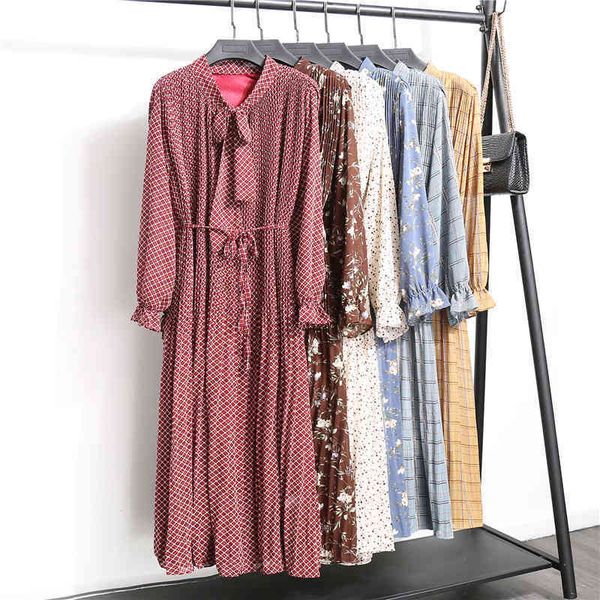 casual dresses dresses bow neck lace-up chiffon women spring summer floral print female pleated dress ladies loose midi vestidos ypiw, Black;gray
casual dresses dresses bow neck lace-up chiffon women spring summer floral print female pleated dress ladies loose midi vestidos ypiw, Black;gray
