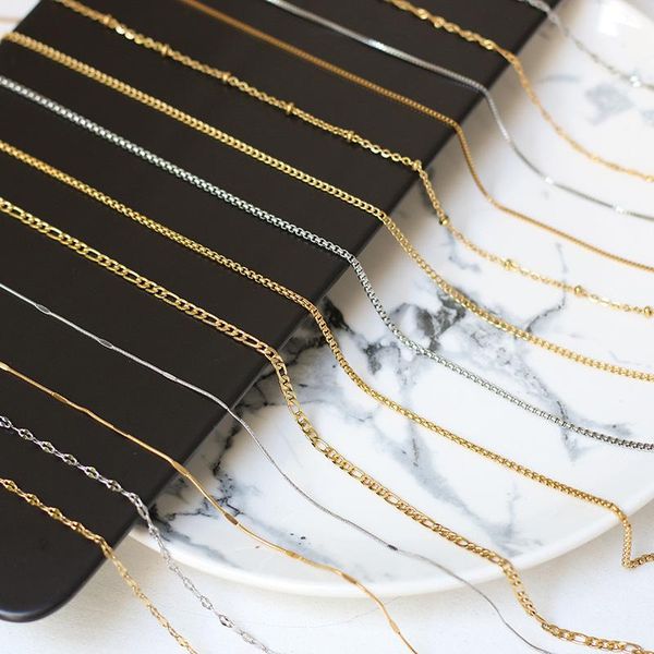 pendant necklaces rhysong 45 50 60cm base necklace stainless steel jewelry for women handmade o lip snake chain matching collares para mujer, Silver
pendant necklaces rhysong 45 50 60cm base necklace stainless steel jewelry for women handmade o lip snake chain matching collares para mujer, Silver