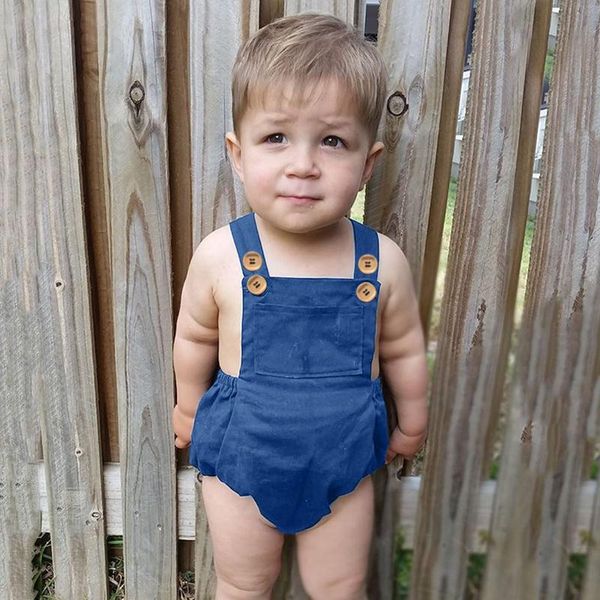 rompers toddler baby denim bodysuit ruffle buttons overalls one-piece clothes summer born infant girls boys bodysuits, Blue
rompers toddler baby denim bodysuit ruffle buttons overalls one-piece clothes summer born infant girls boys bodysuits, Blue