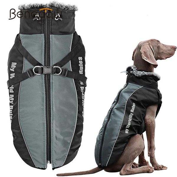 benepaw winter dog clothes comfortable warm furry collar pet jacket coat waterproof reflective clothing for medium large dogs
benepaw winter dog clothes comfortable warm furry collar pet jacket coat waterproof reflective clothing for medium large dogs