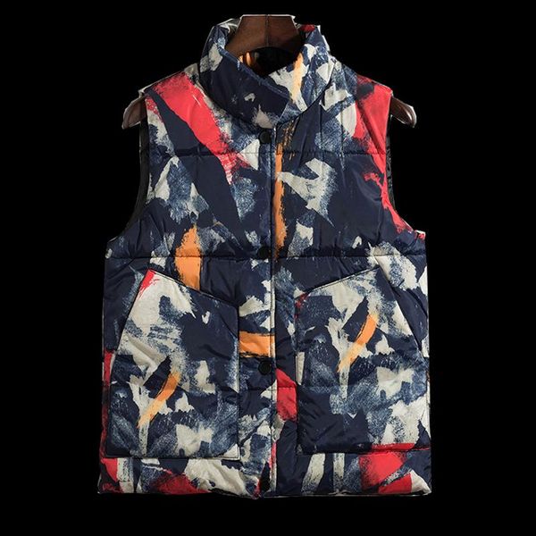 men's vests vest mens winter, Black;white