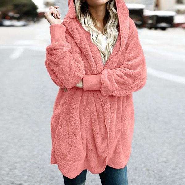 women's fur & faux 2021 women autumn winter jacket female cardigan coat outwear causal soft hooded fleece plush warm plus size fluffy, Black
women's fur & faux 2021 women autumn winter jacket female cardigan coat outwear causal soft hooded fleece plush warm plus size fluffy, Black