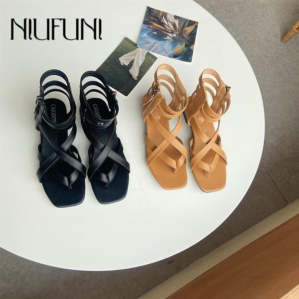sandals high-flip-flops thin straps hollow roman women's square toes side zipper mid-heel hasp shoes cross, Black
sandals high-flip-flops thin straps hollow roman women's square toes side zipper mid-heel hasp shoes cross, Black
