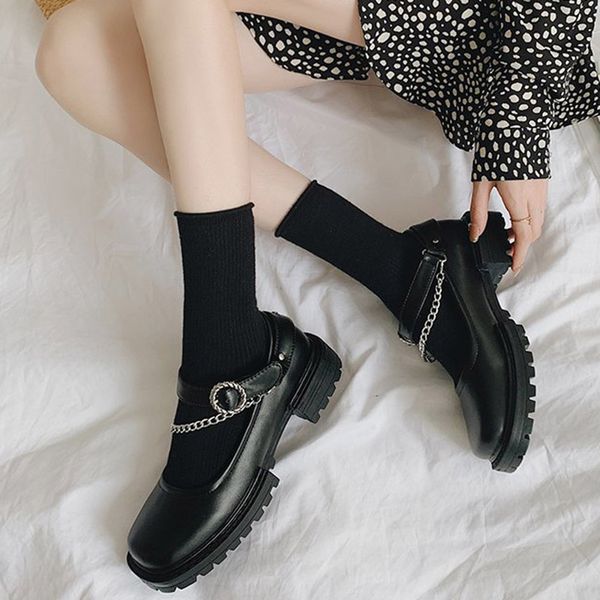 spring autumn women mary janes shoes chain lolita shoes buckle strap platform leather shoes retro punk casual shoe black 8901n, Black;white
spring autumn women mary janes shoes chain lolita shoes buckle strap platform leather shoes retro punk casual shoe black 8901n, Black;white