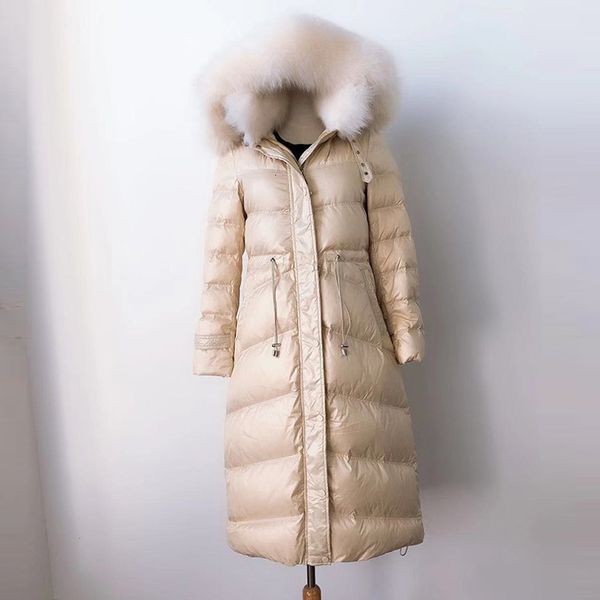 2021 new autumn real fox fur collar long female warm parka down jacket winter coat women pp299 gond, Black
2021 new autumn real fox fur collar long female warm parka down jacket winter coat women pp299 gond, Black