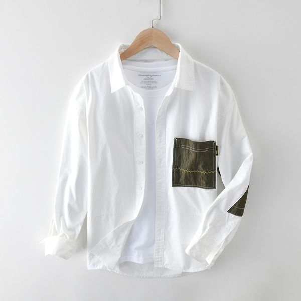 2021 new high-quality men japan harajuku simple shirts shredded pockets long, casual sleeve fine cotton 8v70, White
2021 new high-quality men japan harajuku simple shirts shredded pockets long, casual sleeve fine cotton 8v70, White