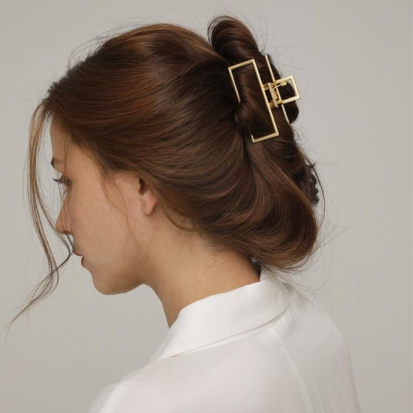 hair clips & barrettes peri'sbox 2 design matte gold large hollow geometric minimalist elegant trendy accessories 2021, Golden;silver
hair clips & barrettes peri'sbox 2 design matte gold large hollow geometric minimalist elegant trendy accessories 2021, Golden;silver
