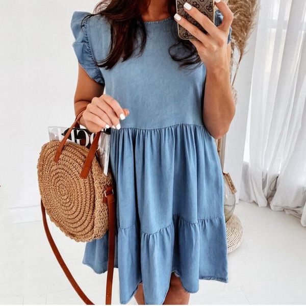 women's swimwear summer women denim dress casual sleeveless pocket a-line jeans ladies loose deep v-neck mini vestidos, White;black
women's swimwear summer women denim dress casual sleeveless pocket a-line jeans ladies loose deep v-neck mini vestidos, White;black