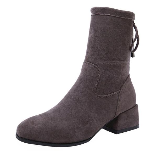 boots moruancle 2021 fall/winter mid-cylinder round toe korean style side zipper suede fashion thick-heeled thin women's high heels, Black
boots moruancle 2021 fall/winter mid-cylinder round toe korean style side zipper suede fashion thick-heeled thin women's high heels, Black
