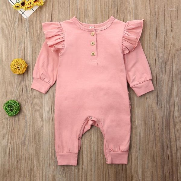 jumpsuits spring winter buttons clothes long sleeve solid ruffle playsuit clothing cotton outfits toddler infant born baby girls romper1, Blue
jumpsuits spring winter buttons clothes long sleeve solid ruffle playsuit clothing cotton outfits toddler infant born baby girls romper1, Blue