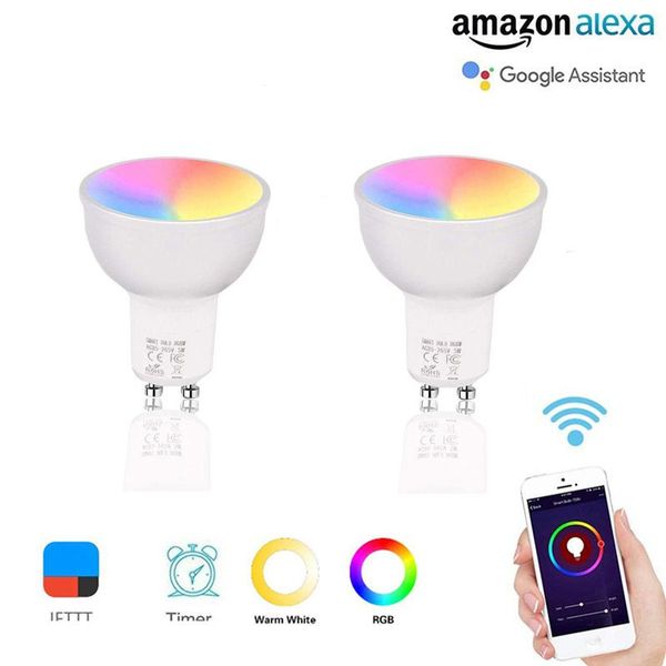 bulbs gu10 smart bulb wifi rgb led light colorful change compatible with mobile phone tablet 50w alexa and google use together
bulbs gu10 smart bulb wifi rgb led light colorful change compatible with mobile phone tablet 50w alexa and google use together