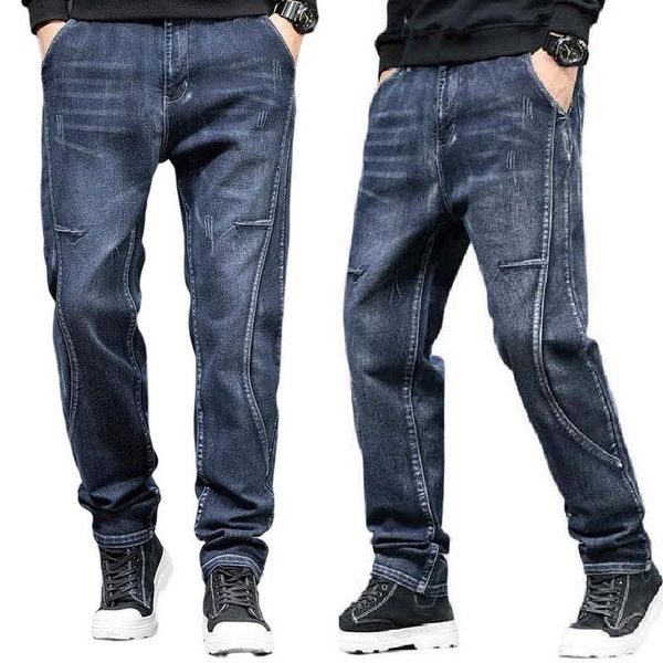 men's jeans harlan stitching loose mens hip hop baggy denim pants men oversized cargo trousers plus size 28-44, Blue
men's jeans harlan stitching loose mens hip hop baggy denim pants men oversized cargo trousers plus size 28-44, Blue