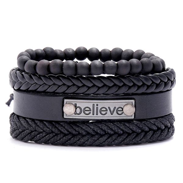 rope leather handmade braided multilayer wooden beads charm bracelets set for men women punk adjustable bangle fashion jewelry, Golden;silver
rope leather handmade braided multilayer wooden beads charm bracelets set for men women punk adjustable bangle fashion jewelry, Golden;silver