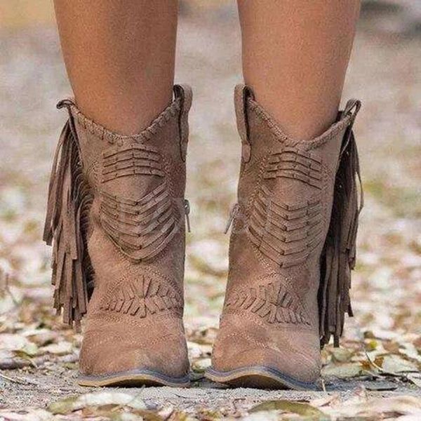 boots autumn winter women booties chunky heels punk ladies shoes pu leather vintage tassel platform western riding botas mujer, Black
boots autumn winter women booties chunky heels punk ladies shoes pu leather vintage tassel platform western riding botas mujer, Black