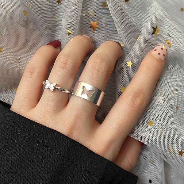 wedding rings en trendy silver color butterfly for women men lover couple set open fashion 2021 valentine's jewelry, Slivery;golden
wedding rings en trendy silver color butterfly for women men lover couple set open fashion 2021 valentine's jewelry, Slivery;golden