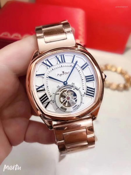 wristwatches men automatic mechanical sapphire stainless steel rose gold black brown leather luminous rome tourbillion watch, Slivery;brown
wristwatches men automatic mechanical sapphire stainless steel rose gold black brown leather luminous rome tourbillion watch, Slivery;brown