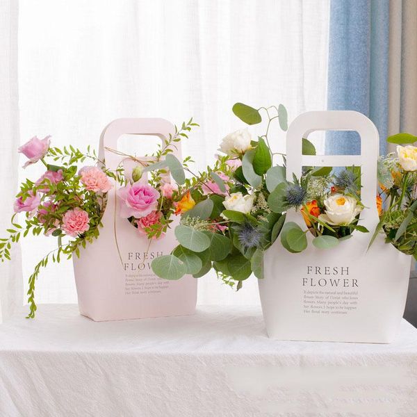 gift wrap 5pcs portable flower arrangement kraft paper bag waterproof thicken packaging bags wedding decor bouquet art box
gift wrap 5pcs portable flower arrangement kraft paper bag waterproof thicken packaging bags wedding decor bouquet art box