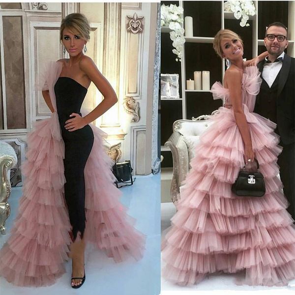 fashion mermaid prom dresses with overskirt one side layered tulle celebrity evening gowns formal women wear party dress robes de soiree, Black
fashion mermaid prom dresses with overskirt one side layered tulle celebrity evening gowns formal women wear party dress robes de soiree, Black