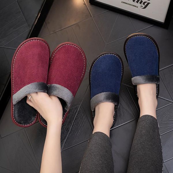slippers autumn and winter home cotton women's indoor warmth non-slip thick-soled couple floor cloth shoes men's, Black
slippers autumn and winter home cotton women's indoor warmth non-slip thick-soled couple floor cloth shoes men's, Black