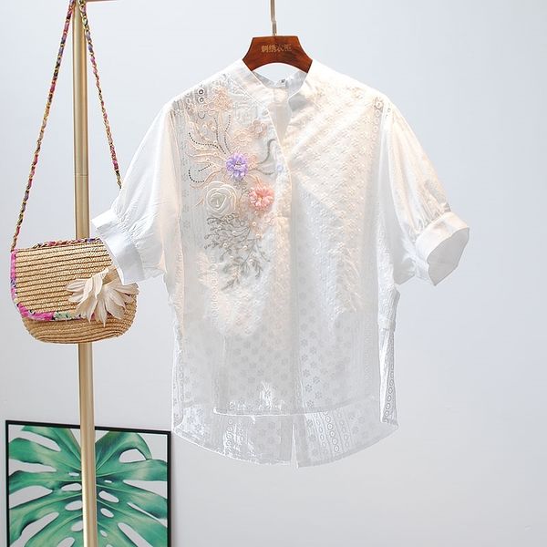 vanovich blouses and women summer cotton wild casual fashion ladies short-sleeved v-neck clothing 210615, White
vanovich blouses and women summer cotton wild casual fashion ladies short-sleeved v-neck clothing 210615, White
