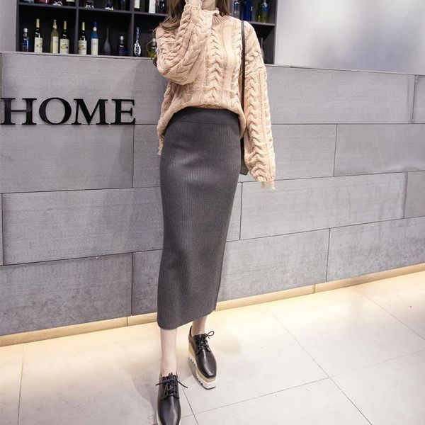 skirts women autumn solic color knitted high waist split bodycon pencil skirt ol lady chic package step hip work office wear, Black
skirts women autumn solic color knitted high waist split bodycon pencil skirt ol lady chic package step hip work office wear, Black