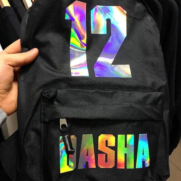 backpack laser reflection letter printed customized trend female women harajuku travel shoulder bags for teenage girls
backpack laser reflection letter printed customized trend female women harajuku travel shoulder bags for teenage girls