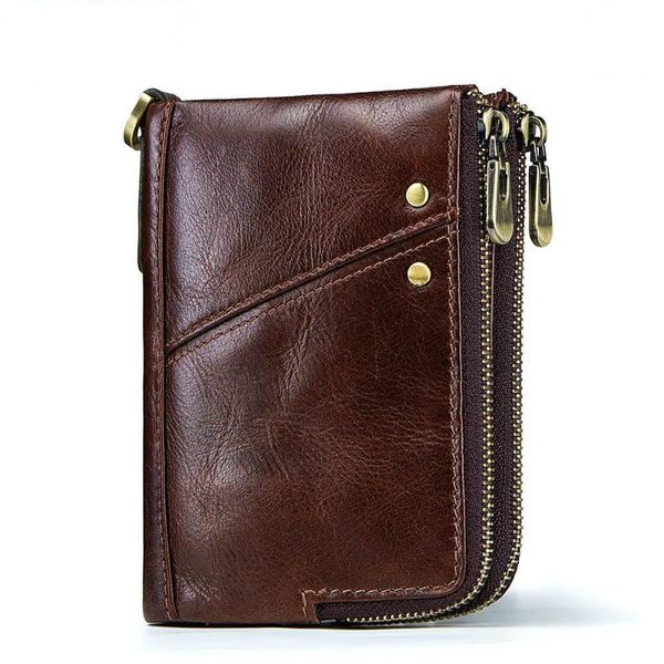 wallets anti-theft brush leather men's wallet fashion multifunctional double zipper vertical trend casual coin purse, Red;black
wallets anti-theft brush leather men's wallet fashion multifunctional double zipper vertical trend casual coin purse, Red;black
