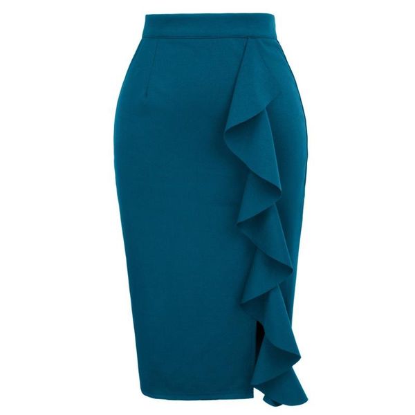 skirts summer womens midi pencil skirt plain bodycon tube ruffle split office, Black
skirts summer womens midi pencil skirt plain bodycon tube ruffle split office, Black