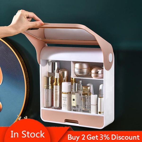 storage boxes & bins bathroom wall-mounted makeup box without punching large-capacity jewelry cosmetic accessories
storage boxes & bins bathroom wall-mounted makeup box without punching large-capacity jewelry cosmetic accessories