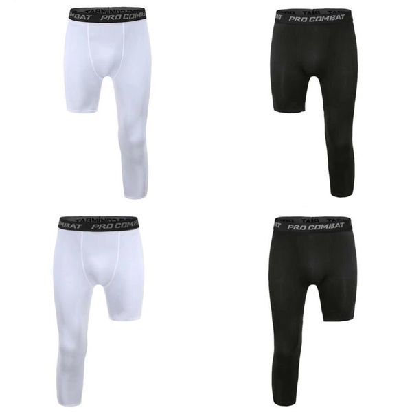 men's pants men one leg compression 3/4 capri tights athletic basketball base layer, Black
men's pants men one leg compression 3/4 capri tights athletic basketball base layer, Black