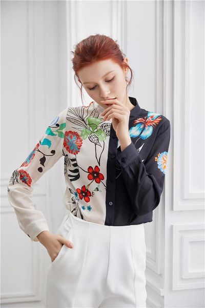 women's blouses & shirts ah0334 fashion 2021 runway luxury european design party style clothing, White
women's blouses & shirts ah0334 fashion 2021 runway luxury european design party style clothing, White