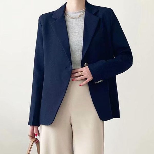 women's suits & blazers fashion 2021 designer blazer jacket spring autumn office lady single breasted metal outwear, White;black
women's suits & blazers fashion 2021 designer blazer jacket spring autumn office lady single breasted metal outwear, White;black
