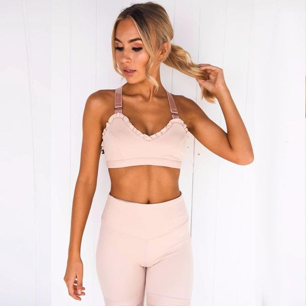 women yoga set ruffles gym clothing tracksuit women sports yoga bra leggings fitness for woman ropa deportiva mujer, White;red
women yoga set ruffles gym clothing tracksuit women sports yoga bra leggings fitness for woman ropa deportiva mujer, White;red
