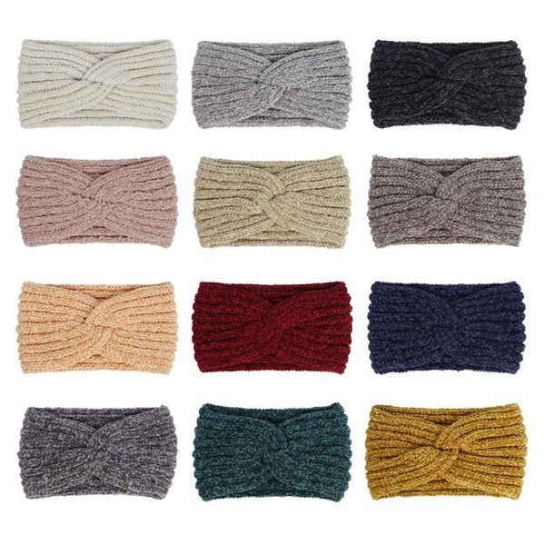 hair accessories 2021 winter solid color wide turban knitted band warm ears headband for women cross knot chenille hairband
hair accessories 2021 winter solid color wide turban knitted band warm ears headband for women cross knot chenille hairband