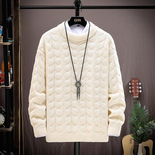 men's sweaters 2021 winter o-neck solid thick warm casual sweater men autumn color knit loose pullover mens fashion knitwear -3xl, White;black
men's sweaters 2021 winter o-neck solid thick warm casual sweater men autumn color knit loose pullover mens fashion knitwear -3xl, White;black