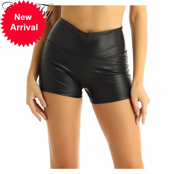 fashion womens ladies wet look faux leather high waist skinny tummy control booty boxer shorts for dancewear clubwear, White;black
fashion womens ladies wet look faux leather high waist skinny tummy control booty boxer shorts for dancewear clubwear, White;black