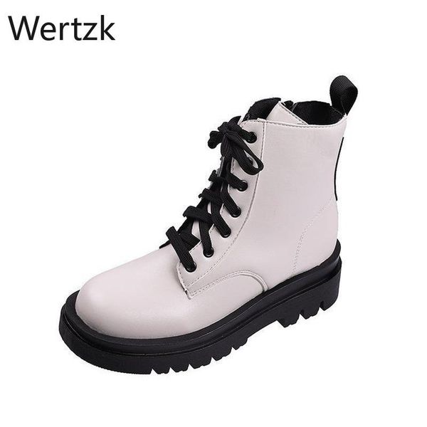white color soft pu leather ankle boots women platform motorcycle booties female autumn winter shoes woman goth short boots, Black
white color soft pu leather ankle boots women platform motorcycle booties female autumn winter shoes woman goth short boots, Black