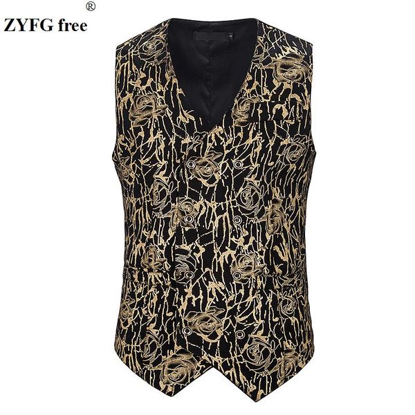 men's vests plus size men spring uatumn suit vest mens rose print pattern fashion casual double breasted gold silver color, Black;white
men's vests plus size men spring uatumn suit vest mens rose print pattern fashion casual double breasted gold silver color, Black;white