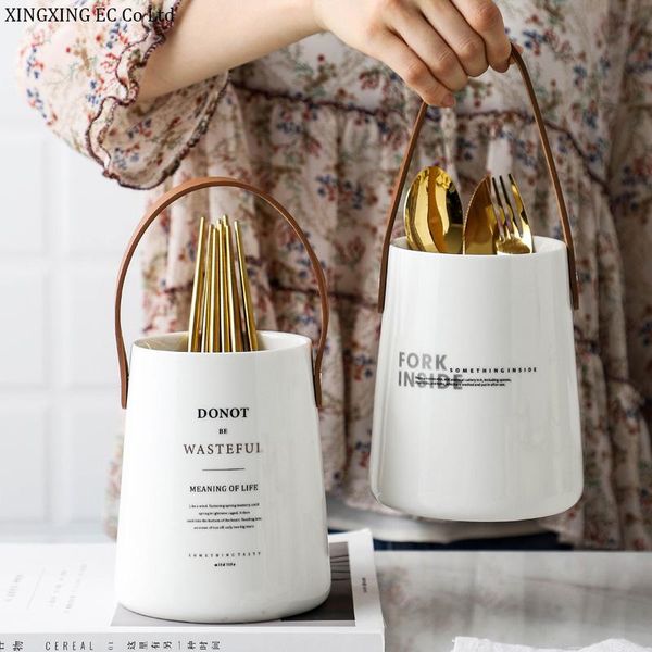storage bottles & jars ceramic chopstick basket leather tube holder knife fork spoon rack kitchen cage nordic creative box
storage bottles & jars ceramic chopstick basket leather tube holder knife fork spoon rack kitchen cage nordic creative box
