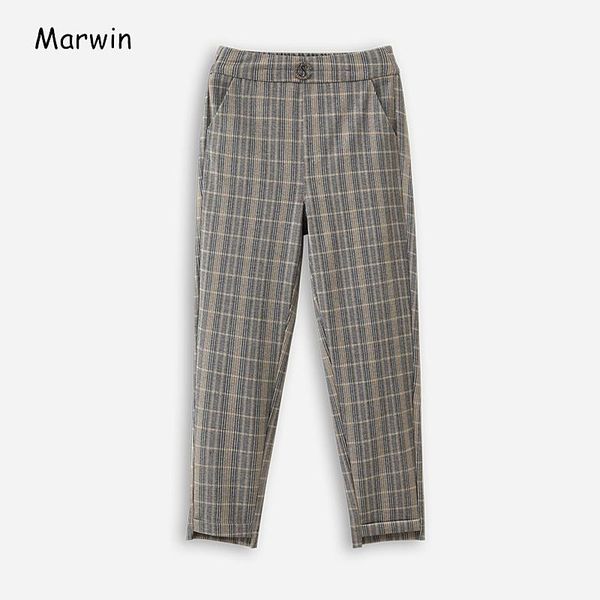 women's pants & capris marwin 2021 -coming spring plaid high elastic waist office ladies casual street fashion middle aged, Black;white
women's pants & capris marwin 2021 -coming spring plaid high elastic waist office ladies casual street fashion middle aged, Black;white