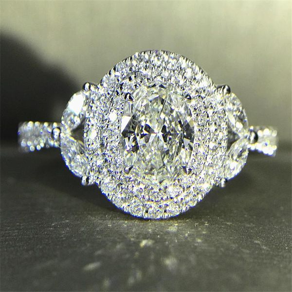 cluster rings 100% original 925 sterling silver diamond cz ring flower engagement wedding band for women bridal party finger jewelry, Golden;silver
cluster rings 100% original 925 sterling silver diamond cz ring flower engagement wedding band for women bridal party finger jewelry, Golden;silver