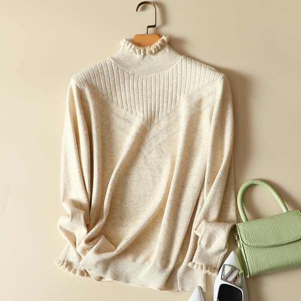 women's sweaters ruffles knitted turtleneck women sweater and pullovers winter long-sleeved office lady elegant pulls outwear coats, White;black
women's sweaters ruffles knitted turtleneck women sweater and pullovers winter long-sleeved office lady elegant pulls outwear coats, White;black
