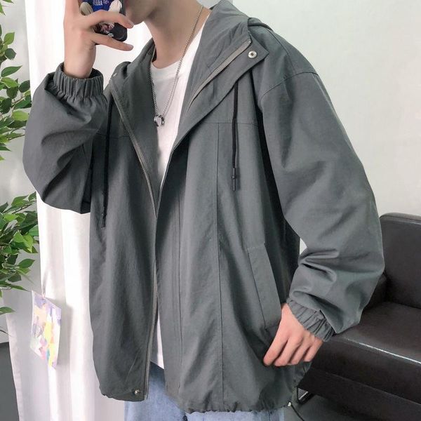 2021 spring and autumn new youth popular loose solid color wild lapel jacket fashion casual hooded black/grey m-2xl, Black;brown
2021 spring and autumn new youth popular loose solid color wild lapel jacket fashion casual hooded black/grey m-2xl, Black;brown