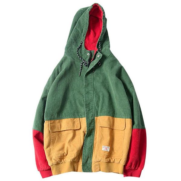 men's jackets hip hop corduroy hooded patchwork couple's jacket bomber cargo block hoodies nice spring casual streetwear fashion, Black;brown
men's jackets hip hop corduroy hooded patchwork couple's jacket bomber cargo block hoodies nice spring casual streetwear fashion, Black;brown