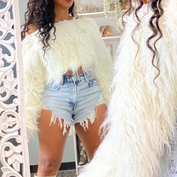 2021 autumn winter womens sweaters off the shoulder faux fur pullover minimalist casual office lady sweater, White;black
2021 autumn winter womens sweaters off the shoulder faux fur pullover minimalist casual office lady sweater, White;black